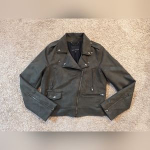 Banana Republic Vegan Suede Moto Jacket